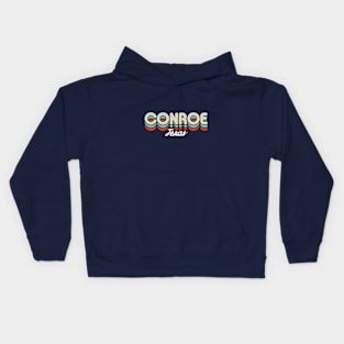 Retro Conroe Texas Kids Hoodie